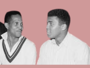 Gary Sobers with Muhammad Ali